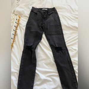 Pacsun black ripped jeans